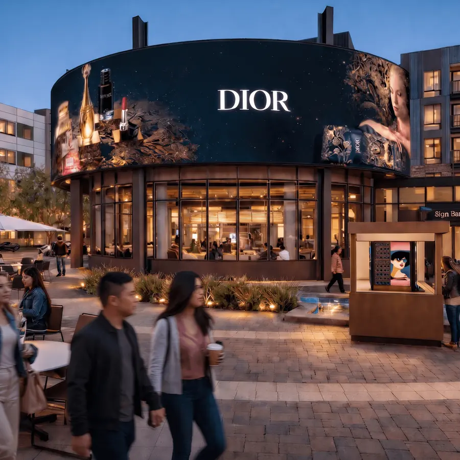 Plaza-fronted shopfronts at Edge, Lot A